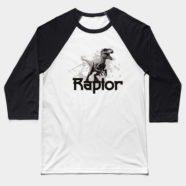 National Velociraptor Awareness Day – April Baseball T-Shirt by irfankokabi